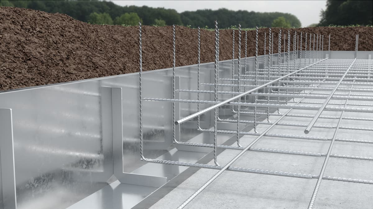 Edge Formwork System Permanent formwork RECOSTAL® Speed Edge | DYWIDAG Concrete Technologies